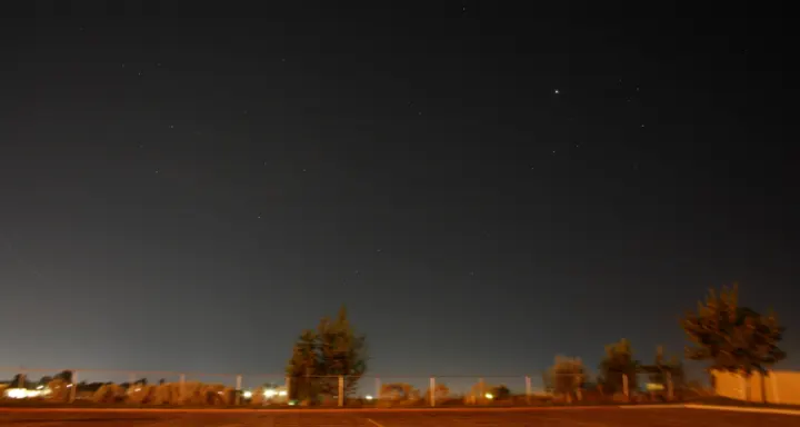 Cielo desde una ciudad de 400.000 habitantes: gris y casi sin estrellas